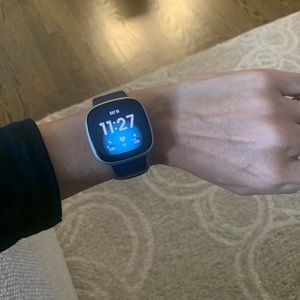 FitBit Versa 3 with Midnight Navy Band